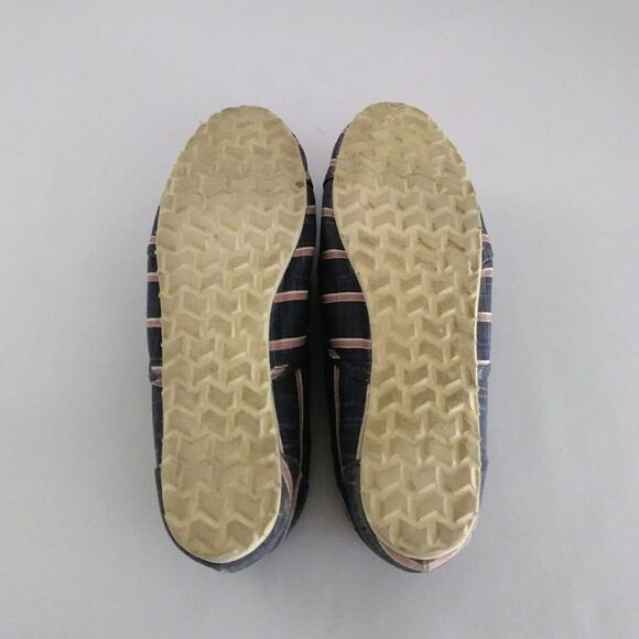 Esprit Women's Navy Pink Striped Canvas Sneakers Size 7.5 - Picture 5 of 5